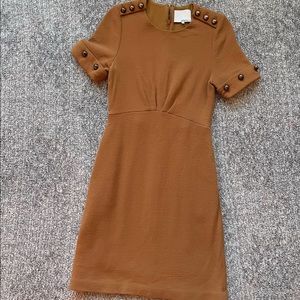 3.1 Philip Lim Camel Wool Dress 6 Small